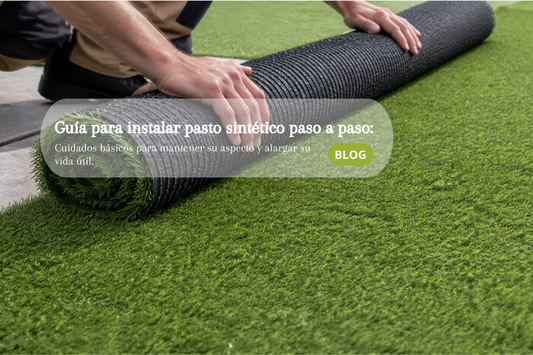 Guía para instalar pasto sintético paso a paso: