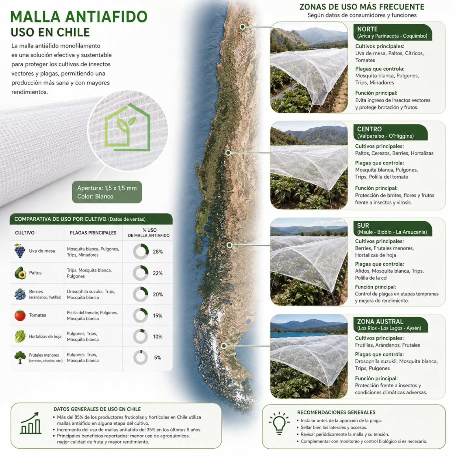 Malla Antiáfido 40 Mesh 110g 4x100 Metros-Malla Antiáfido-HBCN01X-Garden Market