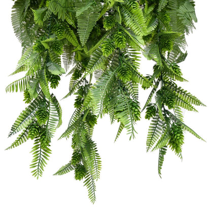 Canasta Artificial Verde 50x50x85 cm-Decorativos-HBFA31-Cyber Jardín Vertical,Jardin Vertical-Garden Market