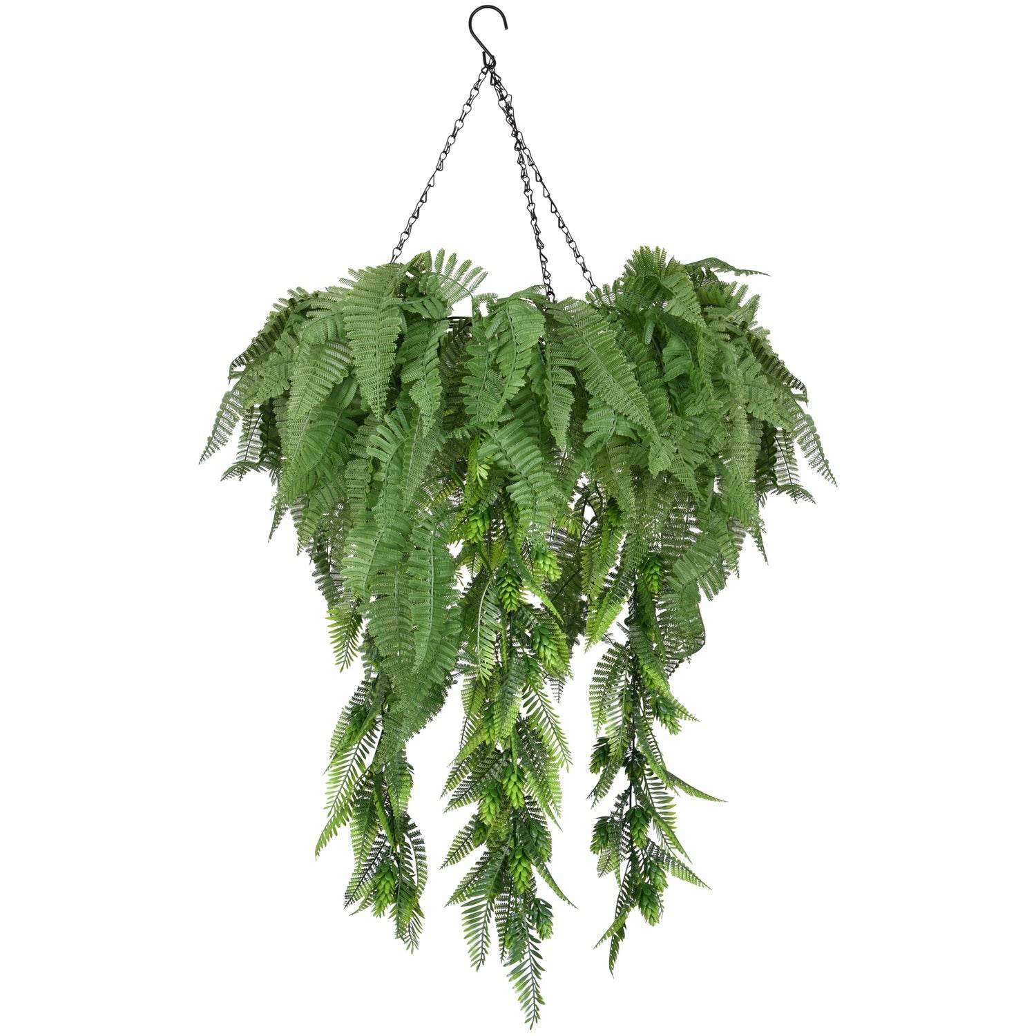 Canasta Artificial Verde 50x50x85 cm-Decorativos-HBFA31-Cyber Jardín Vertical,Jardin Vertical-Garden Market