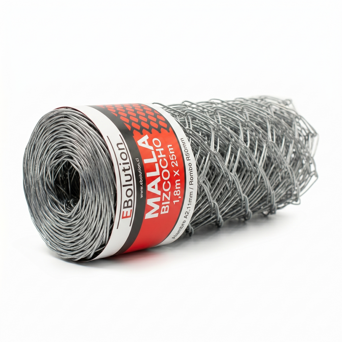 Malla Bizcocho 1,8mx25m(A2,11mm/R50mm)