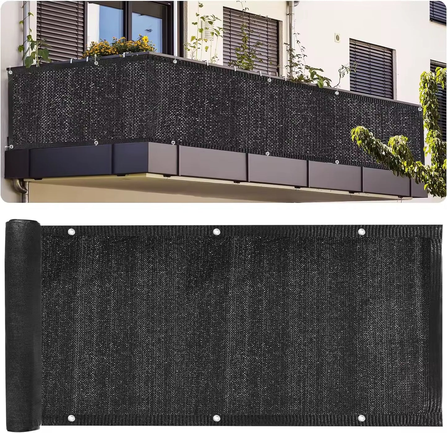 Malla Raschel 50% sombra, Negro - 2,1x50m