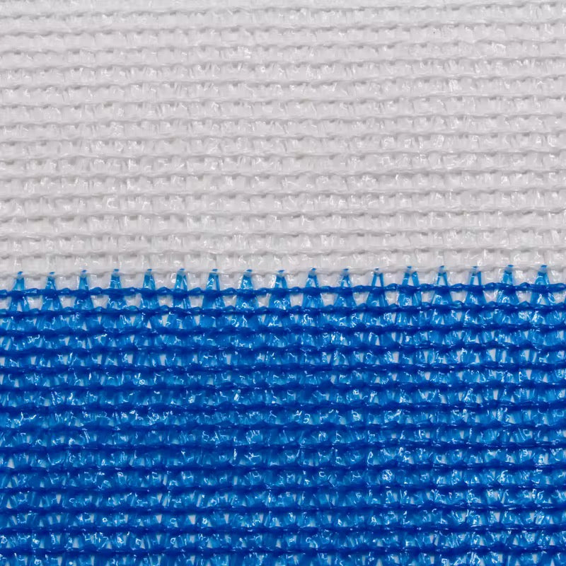 Malla Raschel 80% sombra, Azul/Blanco - 4,2x100m