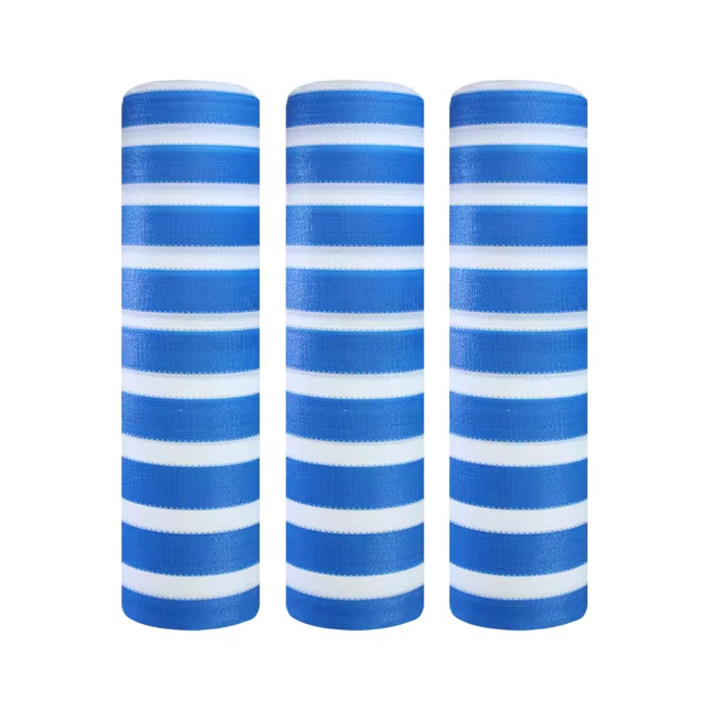 Malla Raschel 65% sombra, Azul/Blanco - 4,2x100m