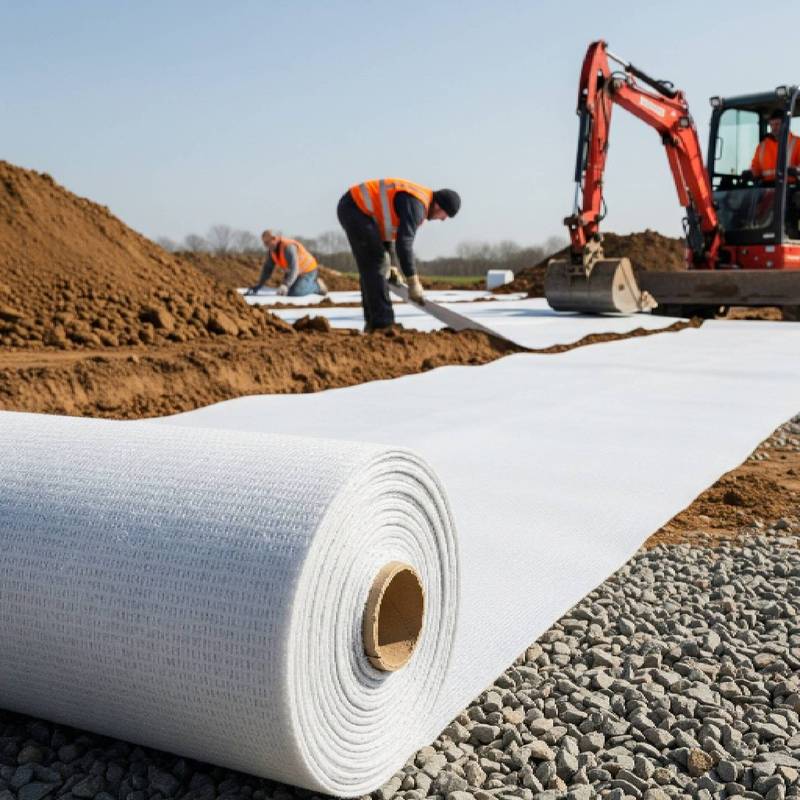 Geotextil 200 gr/m² Blanco 2×25 m – Tela Drenaje y Estabilización