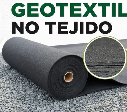 Geotextil 200 gr/m² 1×50 m – Tela Drenaje y Estabilización