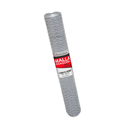 Malla Hexagonal 1,5m x 50m (3/4" - Cal, 21)