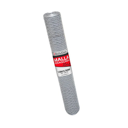 Malla Hexagonal 1,5m x 50m (3/4" - Cal, 21)-Malla Hexagonal-MTJHX15-Garden Market