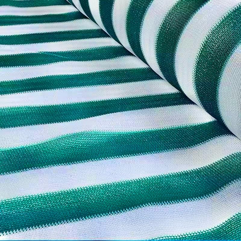 Malla Raschel 65% sombra, Verde/Blanco - 4,2x100m