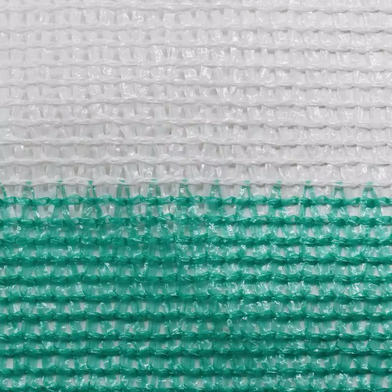 Malla Raschel 65% sombra, Verde/Blanco - 4,2x100m