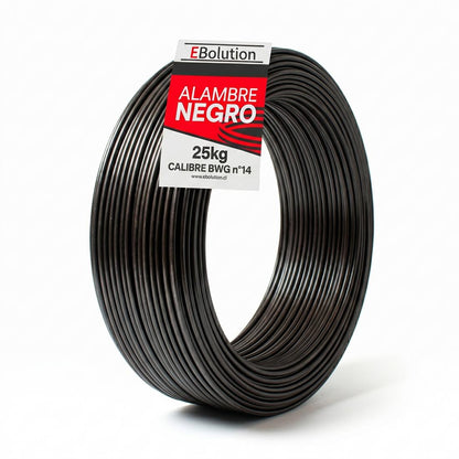 Alambre Negro N° 14(25 Kilos)-Alambre-MTJAL14-Garden Market