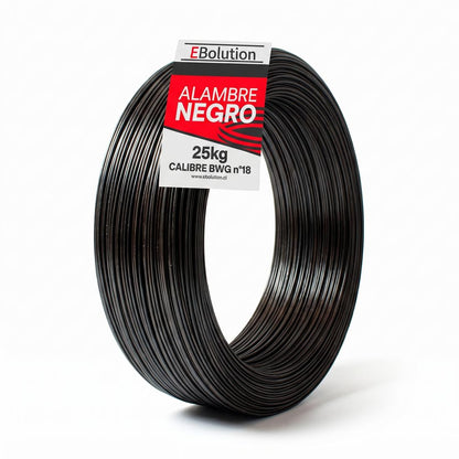 Alambre Negro N° 18 (25 Kilos)-Alambre-MTJAL18-Garden Market