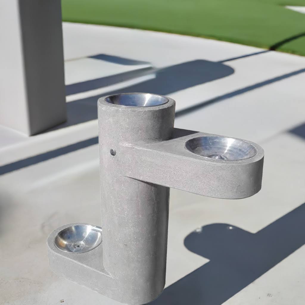 Bebedero Triple-Bebedero-HBAU49-Mobiliario Hormigon-Garden Market