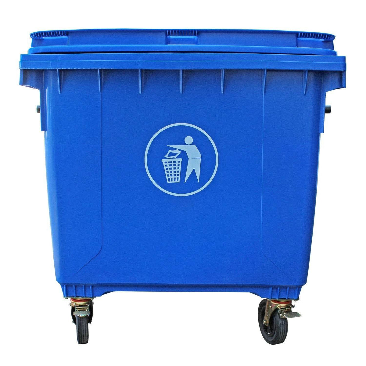 Contenedor Basura 1100 Litros Azul-Contenedor de Basura-SN05AZUL-Contenedores de Basura-Garden Market