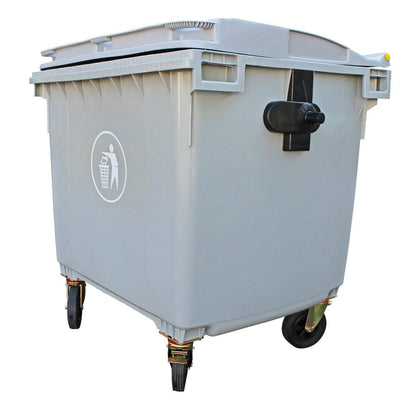 Contenedor Basura 1100 Litros Gris-Contenedor de Basura-SN05Gris-Oferta-Garden Market