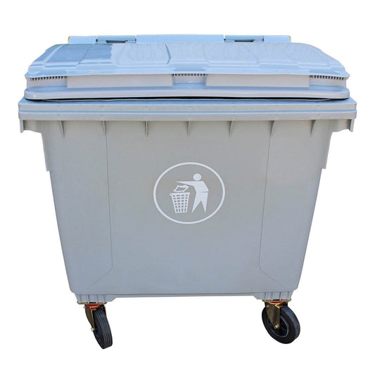Contenedor Basura 1100 Litros Gris - Garden Market