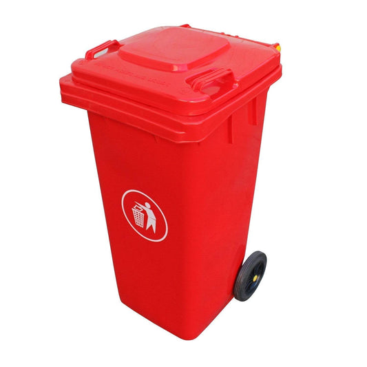 Contenedor Basura 120 LTS Rojo - Garden Market