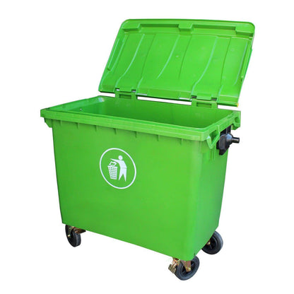 Contenedor Basura 660 LTS Verde - Garden Market