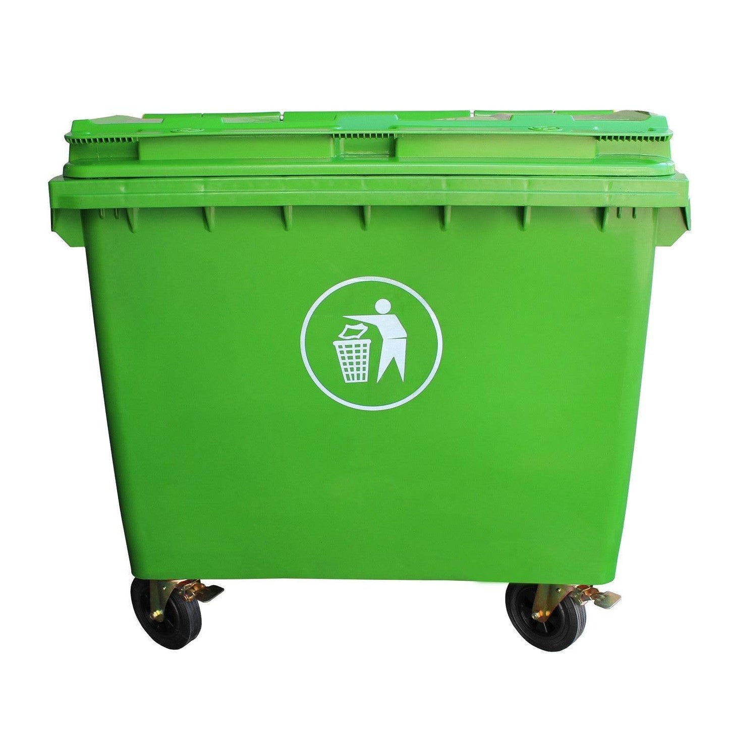 Contenedor Basura 660 LTS Verde - Garden Market