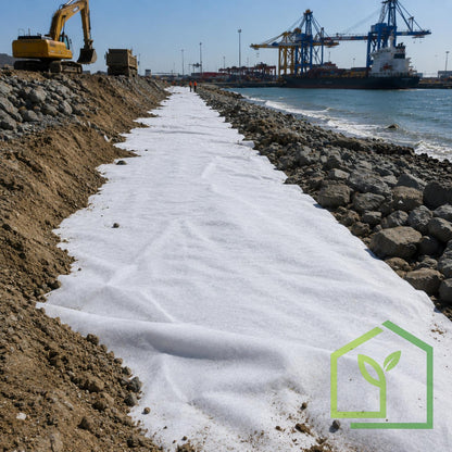 Geotextil Blanco 200 gr/m² 4×200 m – Tela Drenaje y Estabilización-Geotextil-HBTA67-Garden Market