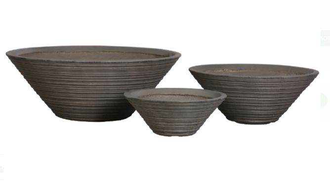 Macetero Lingue Fibra de Arcilla 22 cm - Garden Market