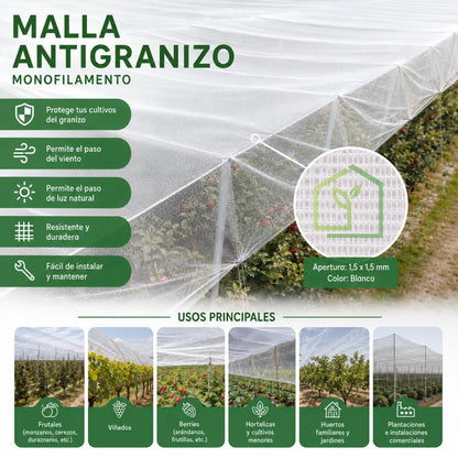 Malla Antigranizo 50g Transparente 7x100 Metros-Malla Antigranizo-HBCN03X-Garden Market