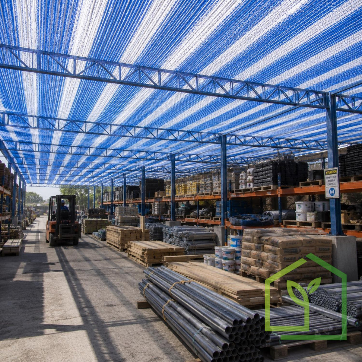 Malla Raschel 65% sombra, Azul/Blanco - 4,2x100m-Mallas Raschel-HBTA12-Garden Market