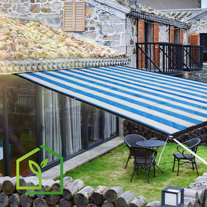 Malla Raschel 65% sombra, Azul/Blanco - 4,2x100m-Mallas Raschel-HBTA12-Garden Market