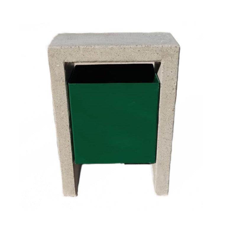 Papelero Metal 90 Cm-Basurero-HBAU46-Mobiliario Hormigon-Garden Market