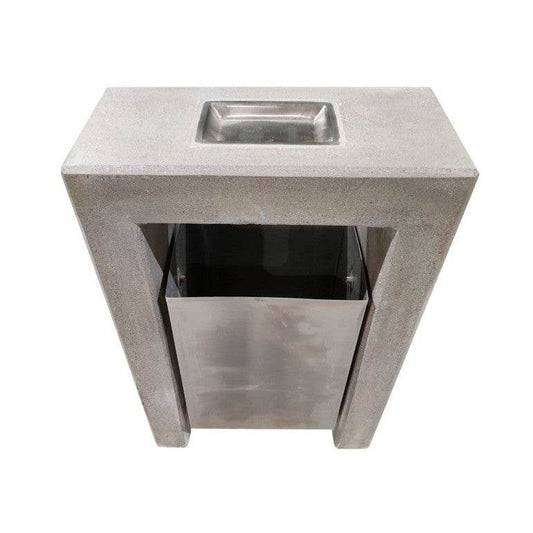 Papelero Metal Cenicero 90 Cm-Basurero-HBAU47-Mobiliario Hormigon-Garden Market