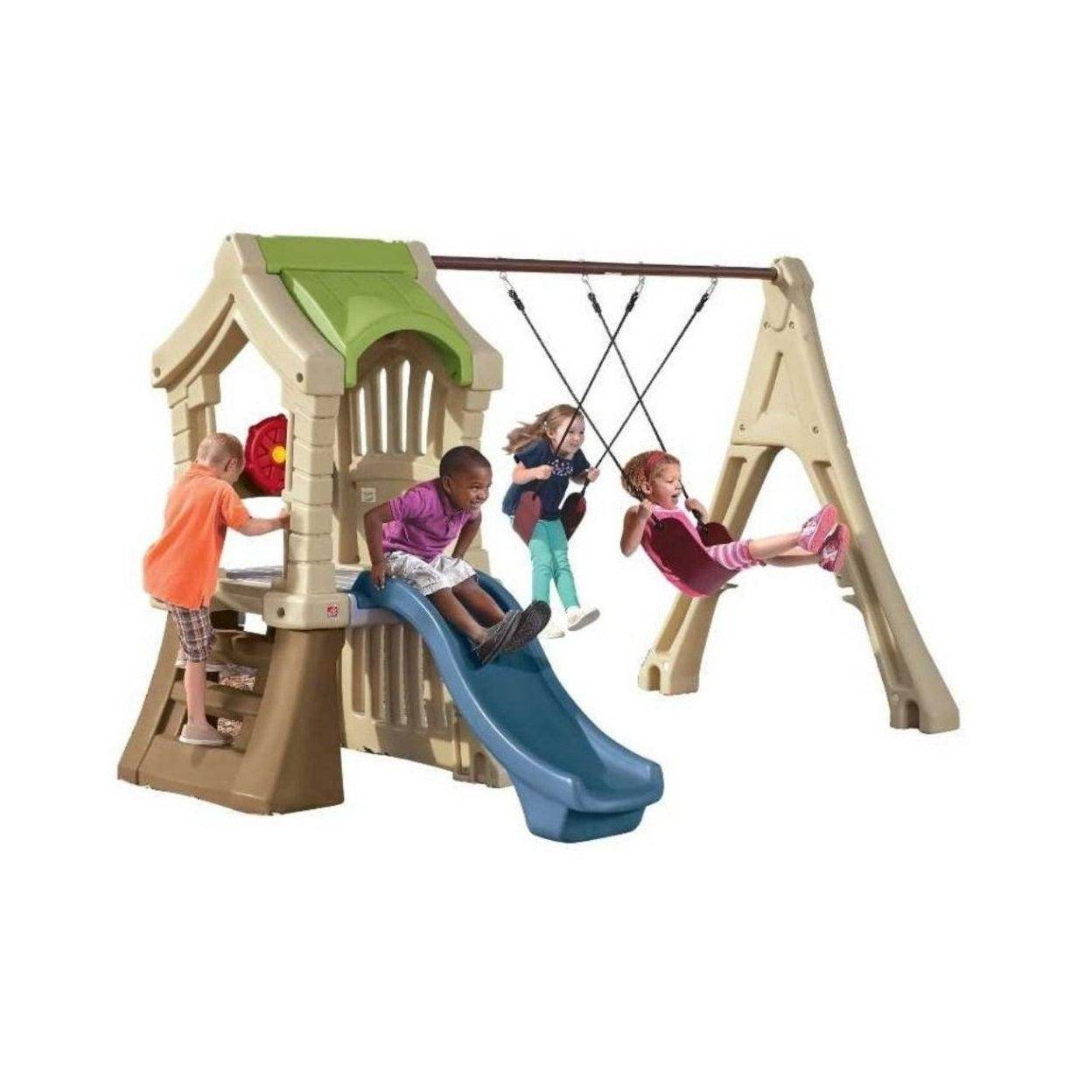 Play Up Gym Set-Columpio de Plástico-HB850000-Columpios,Oferta-Garden Market