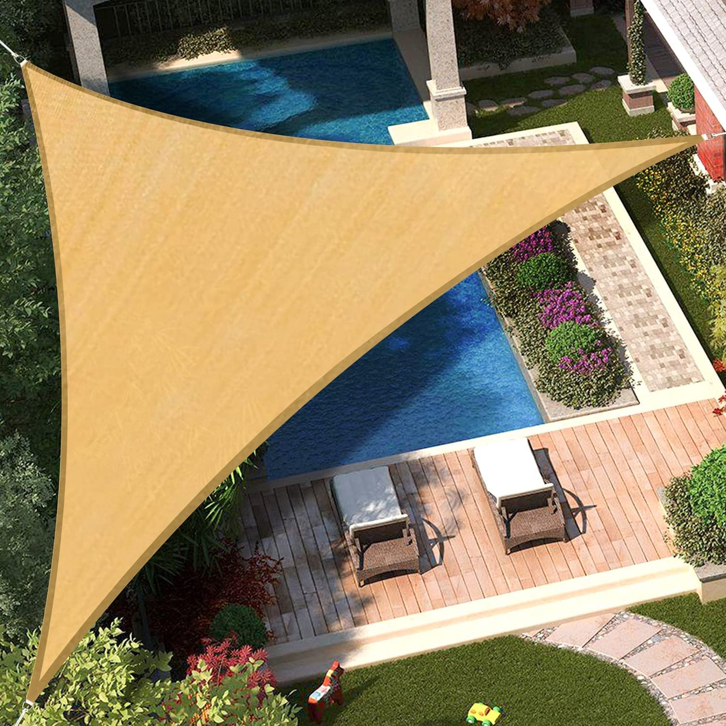 Toldo vela 120 gr/m2 3x3x3m-Hogar-HBTA140-Garden Market