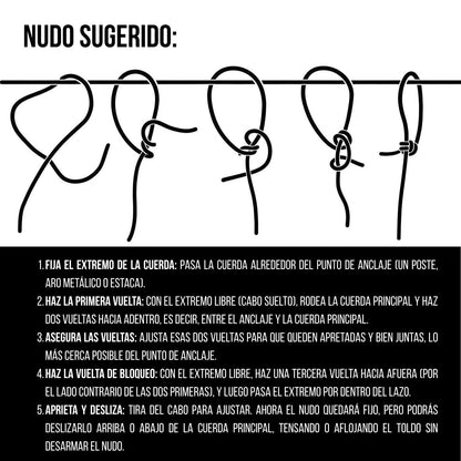 Toldo vela 120 gr/m² 5x5m-Hogar-HBTA132-Toldos-Garden Market