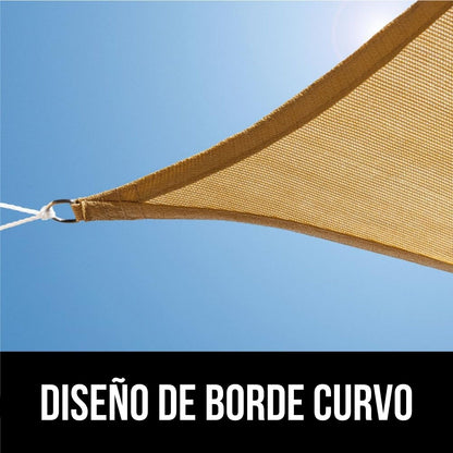 Toldo vela 120 gr/m2 5x5x5m-Hogar-HBTA141-Garden Market